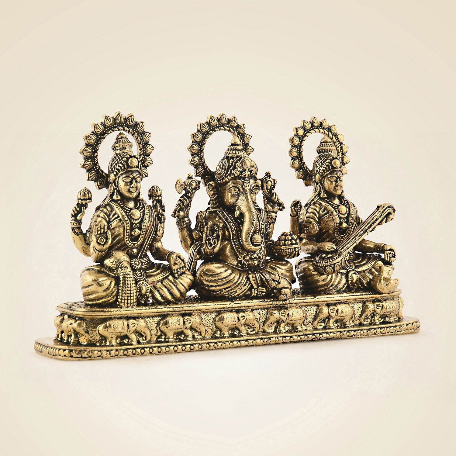 Brass Laxmi Ganesh Saraswati