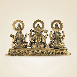 Brass Laxmi Ganesh Saraswati