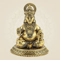 Pure Brass Lord Kuber Idol – 5" Lightweight Statue for Wealth & Spiritual Decor