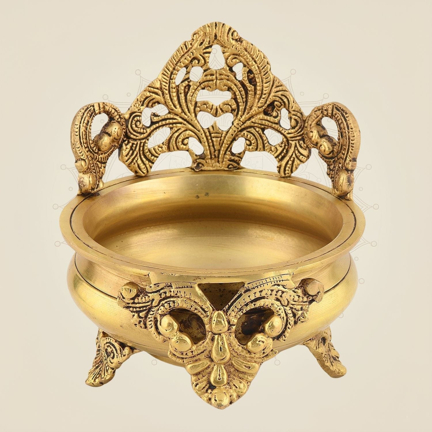 6.25" Exquisite Brass Urli Bowl – Handcrafted Traditional Decor for Festive Spaces