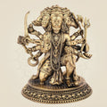 Panchmukhi Hanuman Idol 6" - Brass Handmade Idol for Positive Energy and Wealth
