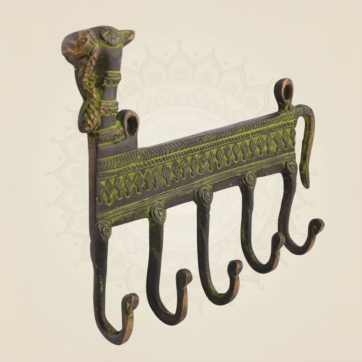 Pure Brass Camel Hook Artisan - 7"