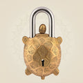 Bring a vintage-style handcrafted lock by getting your hands on Turtle Shape Brass Lock – 2.75"