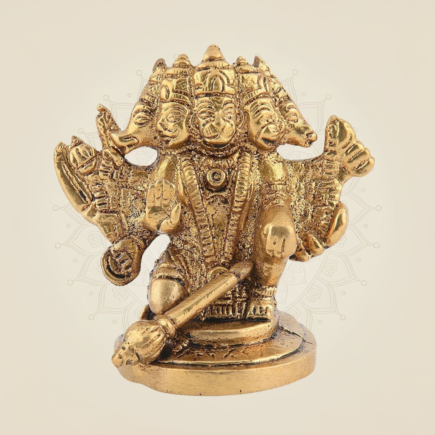 2.75" Panchmukhi Hanuman Brass Idol – Small Handcrafted Statue