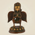 Pure Brass Lord Garuda Idol – 5.5" Handcrafted Statue for Pooja, Mandir & Decor
