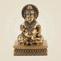 Brass Divine Gift Lord Kuber Idol – 4" Lightweight Handcrafted Statue