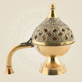 Brass Loban Dhoop Dani – 7" Dhooni Diya for Puja, Aromatherapy & Home Purification
