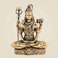 Lord Shiva Idol in Meditative Pose – 5" Pure Brass Statue Handcrafted & Spiritual Decor