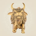 Nandi Ji Idol – 3.25" Pure Brass Statue, Handcrafted, Lightweight & Majestic Bull Figurine