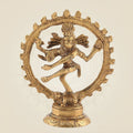 Nataraja Idol in Pure Brass Handcrafted Small Size 4" Divine Decor Statue