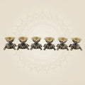 Tortoise Brass Oil Lamps 1.5" (Set of 6) – Diya Set for Pooja & Decor
