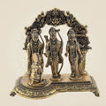 Ram Darbar Brass Statue – 7.75" Devotional Handcrafted Idol for Holy Places