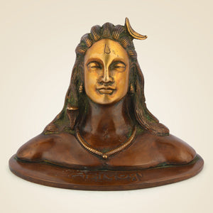 Pure Brass Adiyogi Shiva