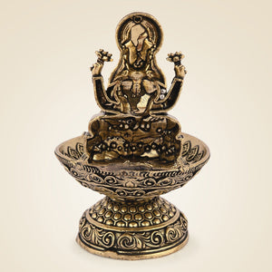 Pure Brass Laxmi Diya
