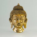 Buddha Wall Hanging – 5" Pure Brass Symbol of Wisdom & Peace