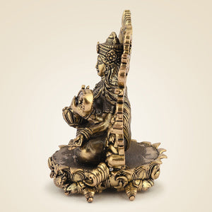 Pure Brass Saraswati Maa