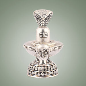 Pure Brass Sliver Shivaling