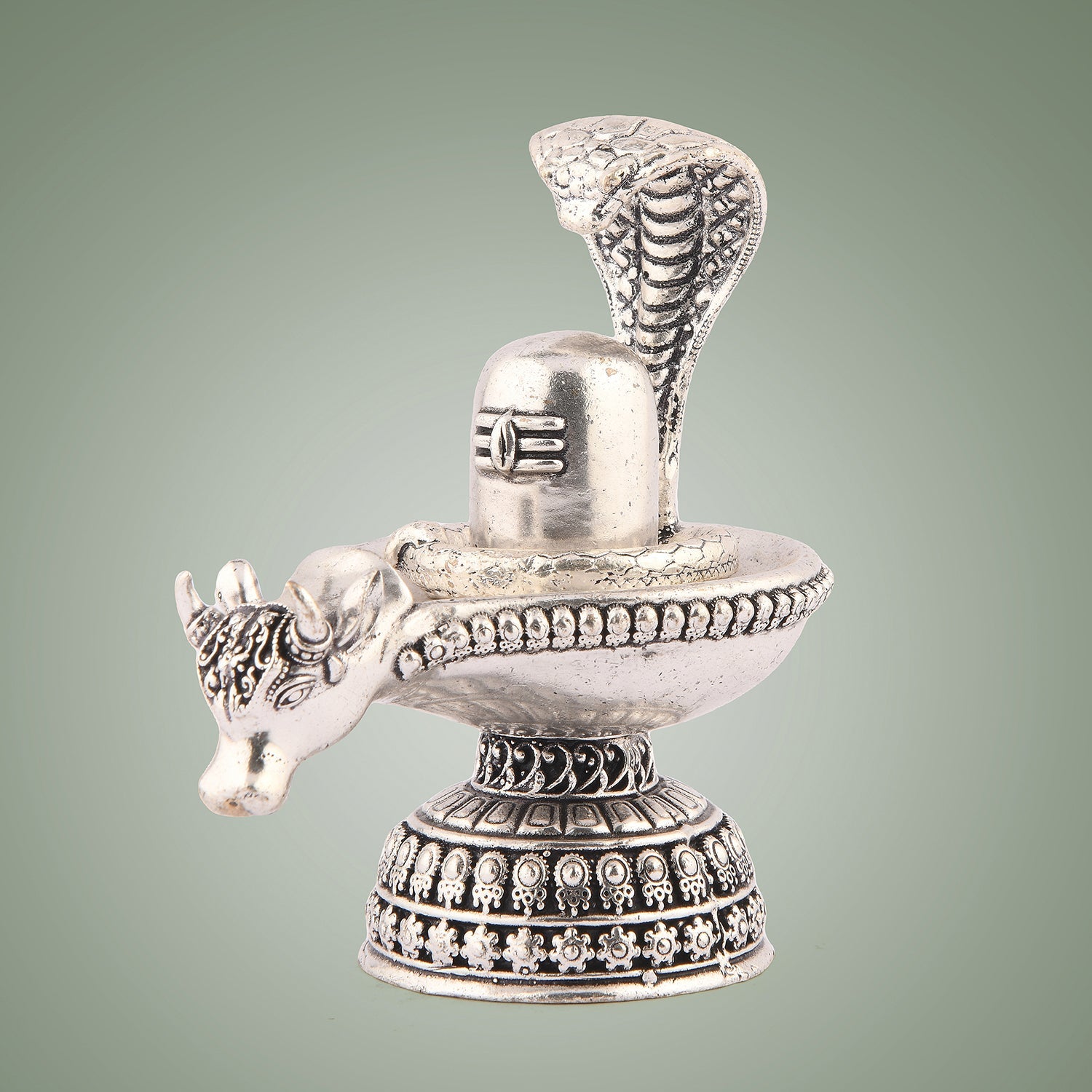 Pure Brass Sliver Shivaling