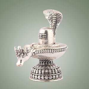 Pure Brass Sliver Shivaling