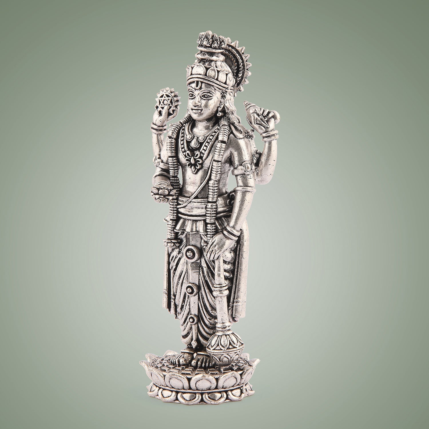 Pure Brass Lord Vishnu 