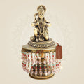 Brass Hanuman Idol on Chowki in Heart Opening Pose 9" – Pure Bhakti Form - Luxeartisanship