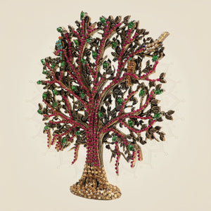 Brass Kalpavriksha Tree with Fine Rhinestone Jewellery Work