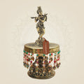 Brass Krishna Playing Flute on Chowki 9"– Melodic Murti of Divine Love - Luxeartisanship
