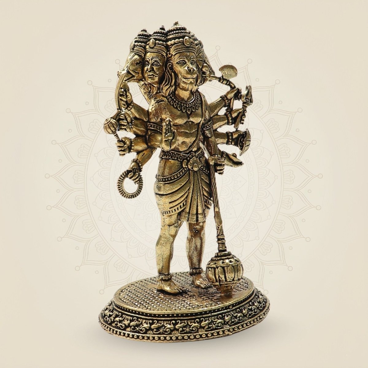 Brass Panchmukhi Hanuman Murti -  Luxeartisanship