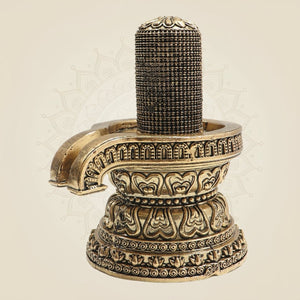 Brass Shiva Lingam 5"– Eternal Symbol of Creation - Luxeartisanship