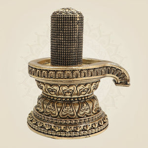 Brass Shiva Lingam 5"– Eternal Symbol of Creation - Luxeartisanship