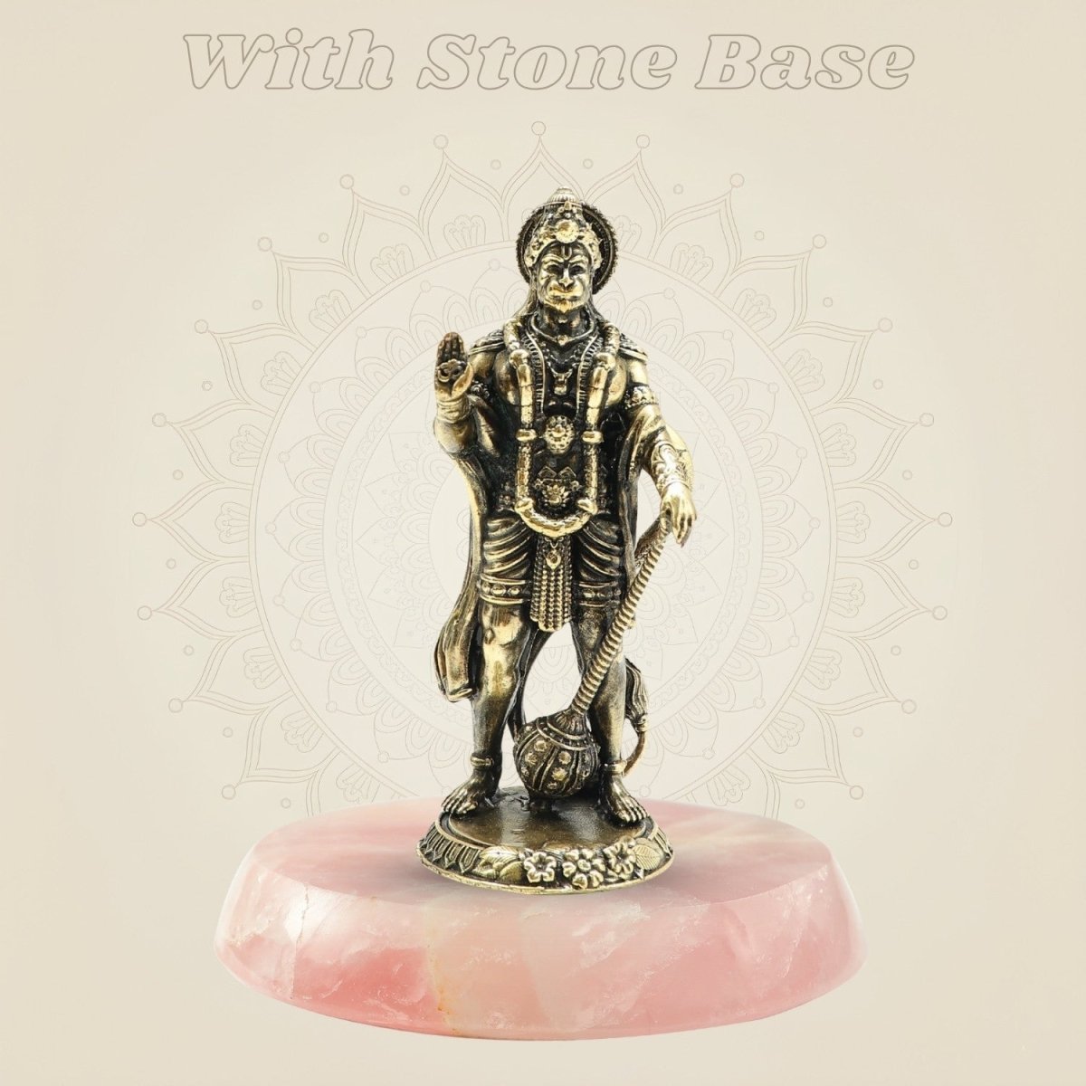 Brass Standing Hanumanji Statue 4" - Fine - Detail Bajrangbali Statue - Luxeartisanship
