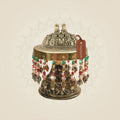 Brass Tirupati Balaji Charan on Chowki 3.5"– Shanku Chakra Namam Form - Luxeartisanship