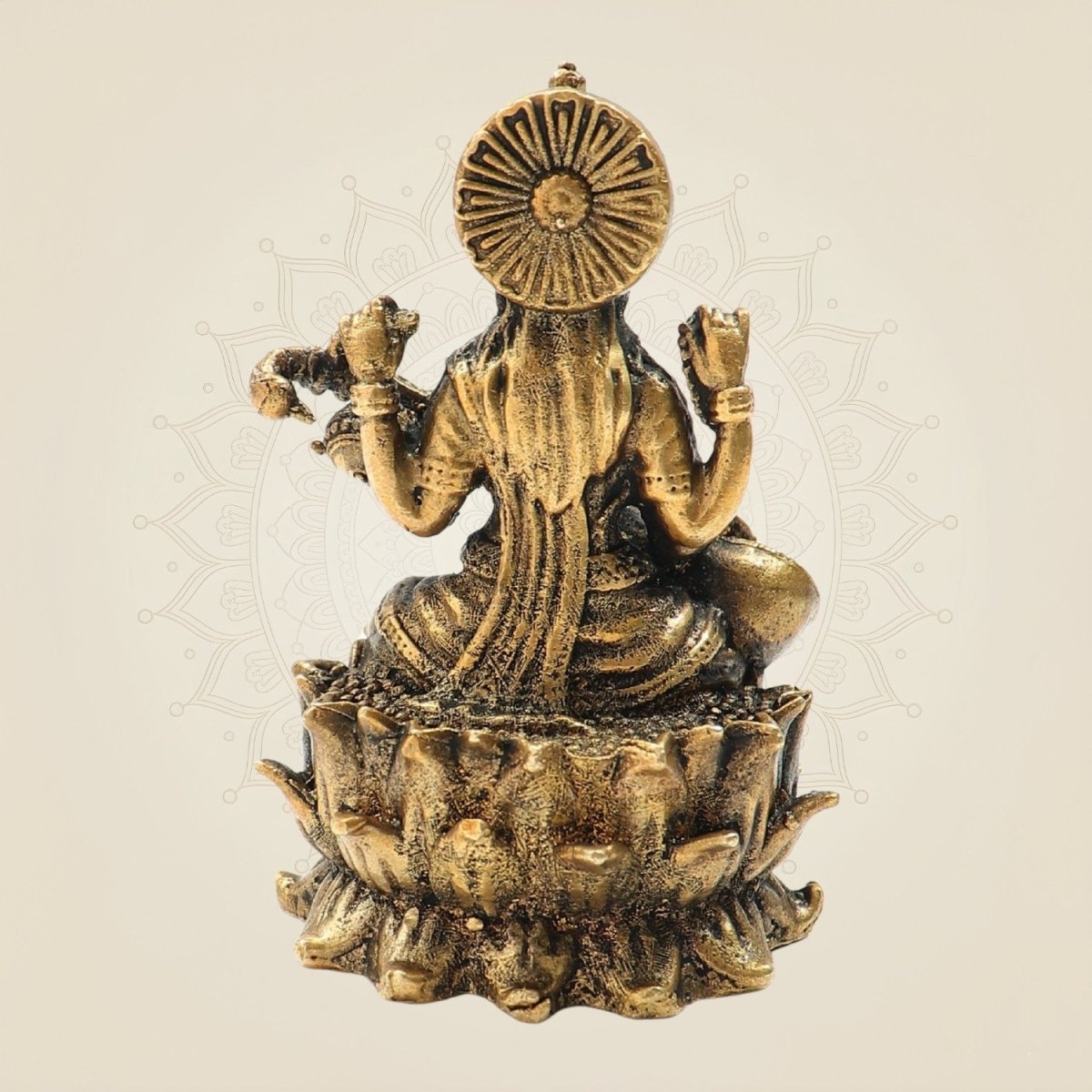 Chaturbhuja Saraswati Bronze Idol - Luxeartisanship