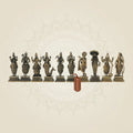 Bronze Dashavatara Idol Set 3.5"– Ten Vishnu Avatars in Fine Artisan Craft