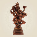 Dancing Shiva Parvati with Naag Idol 6" – Handcrafted Copper Statue of Divine Harmony - Luxeartisanship