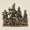 Exquisite Shiv Parivar Brass Statue