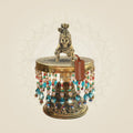 Kanha Ji Brass Idol on Chowki 6.5"– Classic Krishna Representation - Luxeartisanship