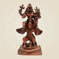Lakshmi Narasimha on Garuda Copper Idol 4.25 "– Handcrafted Divine Statue - Luxeartisanship