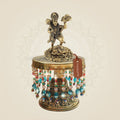 Lord Hanuman Brass Murti on Chowki 6.5"– Display Ready Piece - Luxeartisanship