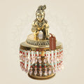 Premium Brass Laddu Gopal Murti on Chowki 7"– Krishna Bal Form - Luxeartisanship