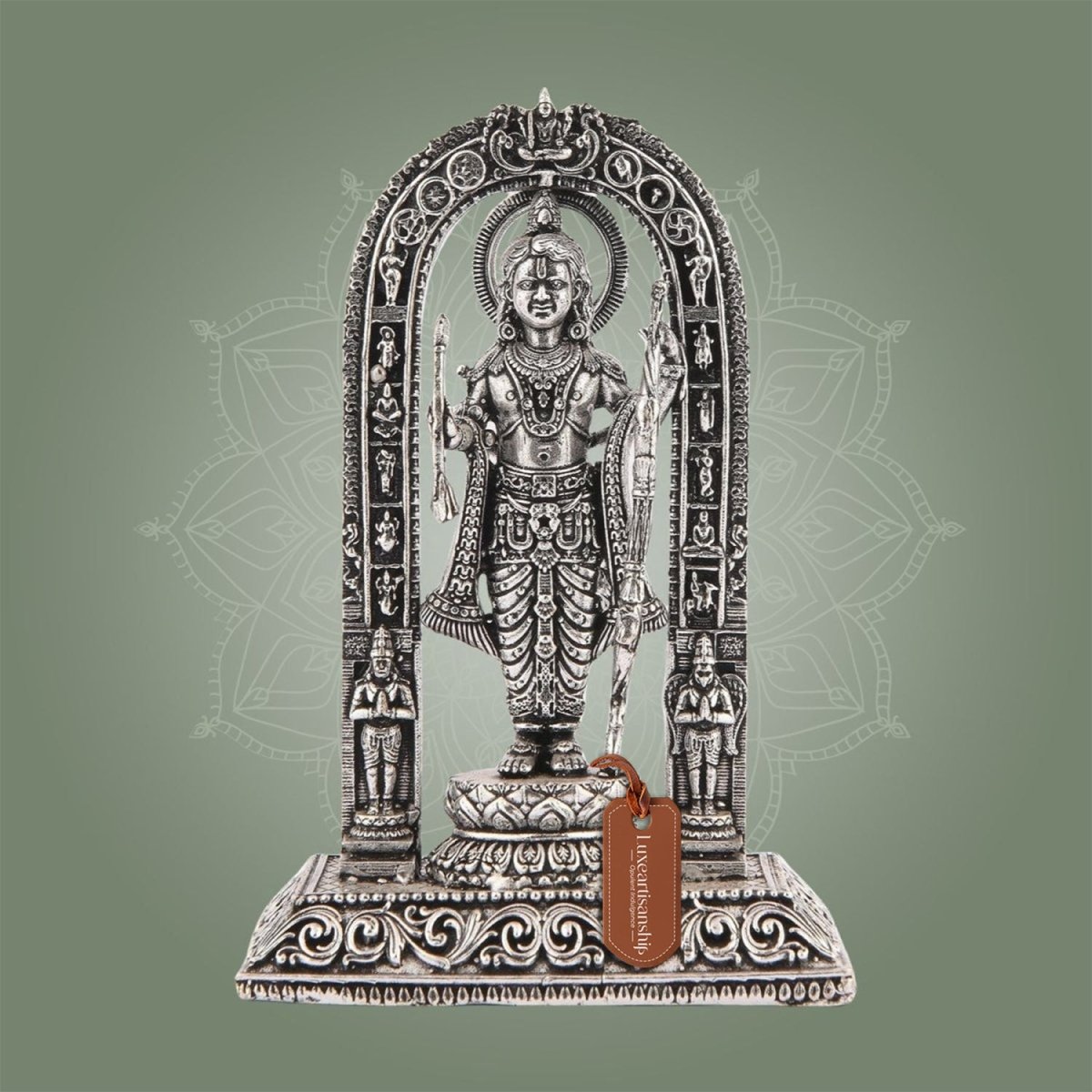 Ram Lalla Idol 4" – Silver Finish Brass Murti for Pooja & Temple Decor