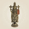 Tirupati Balaji Brass Murti 6.5"– Sacred Presence of Lord Venkateswara