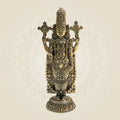 Tirupati Balaji Brass Murti 6.5"– Sacred Presence of Lord Venkateswara - Luxeartisanship
