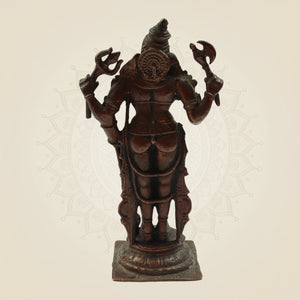 Unique Copper Ganesha Idol – Graceful Standing Statue of Wisdom & Blessings 5.75" - Luxeartisanship